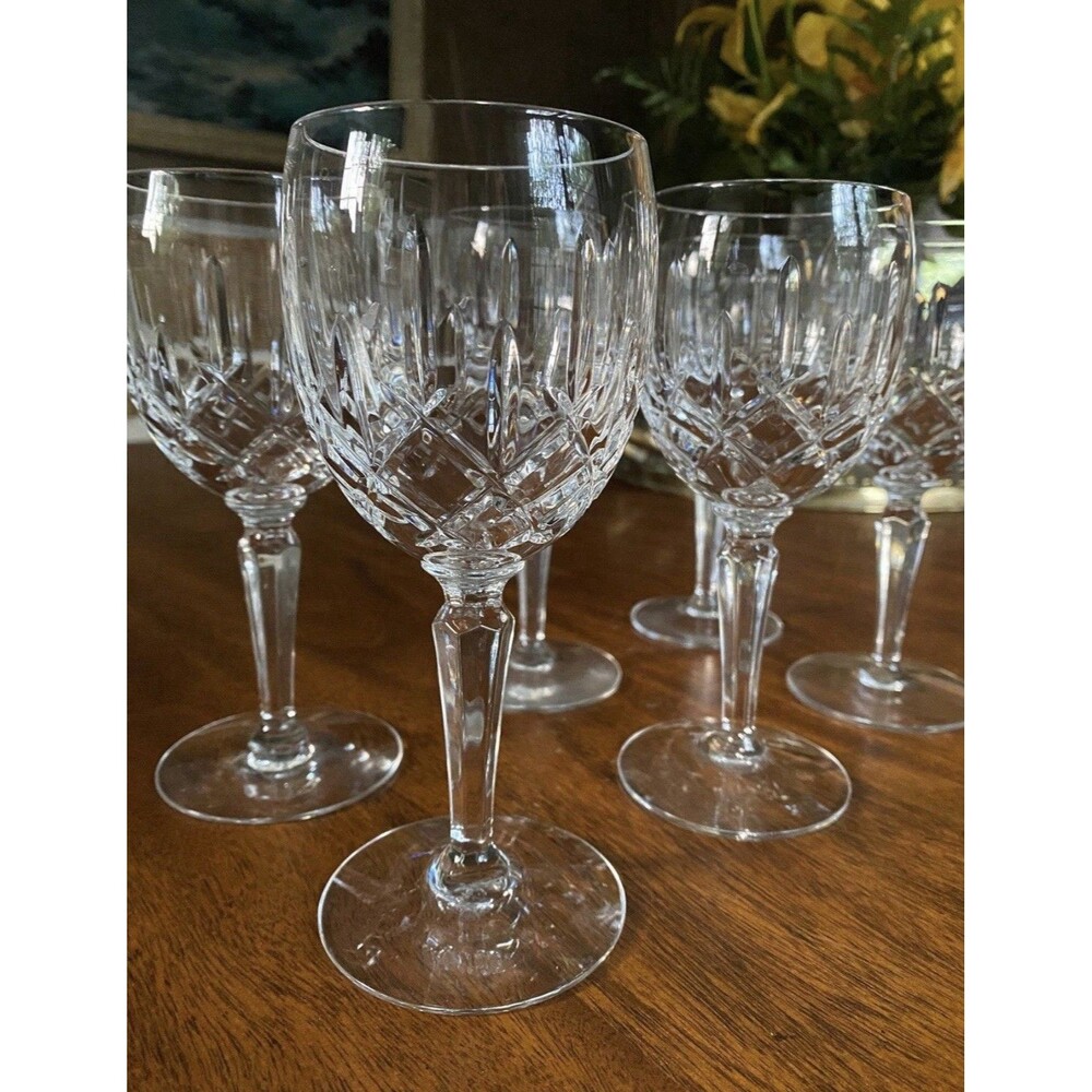 Gorham Lady Anne Wine Water Glass Goblets 6-7/8” Retired~West Germany ~ Set of 6